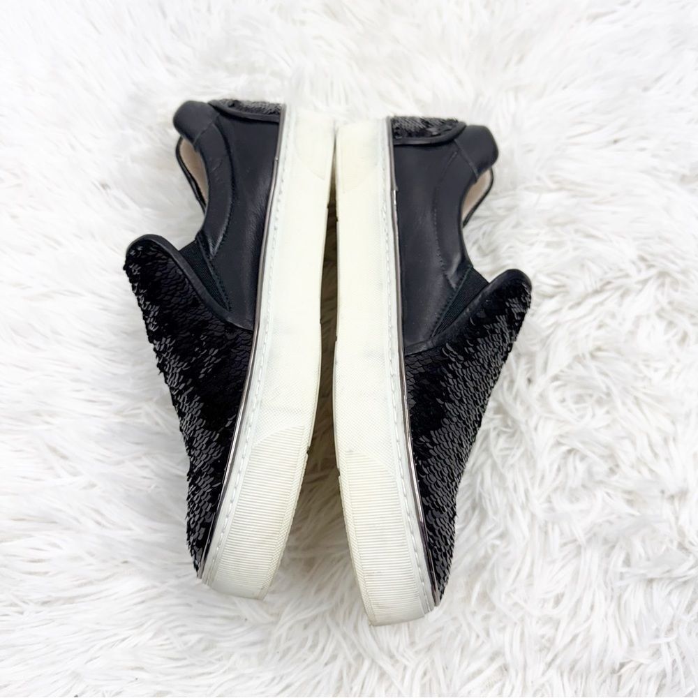 Stuart Weitzman Sequin Slip-On Leather Loafer Sne… - image 4